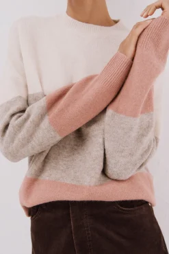 Cortefiel Camisolas-Camisola suave com franjas Ecru