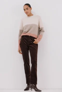 Cortefiel Camisolas-Camisola suave com franjas Ecru