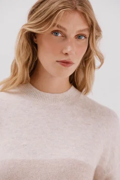 Cortefiel Camisolas-Camisola suave com franjas Tostado