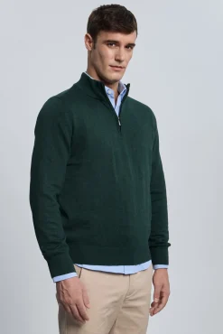 Valecuatro Camisolas-Camisola com meia fecho-éclair Verde