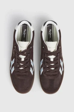 Pepe Jeans Sneakers-Camurça Cupsole de camurça castanho