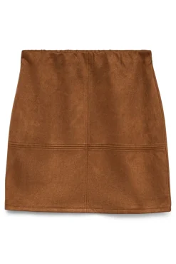 Vero Moda Saias-Camurça curta efeito saia Castanho