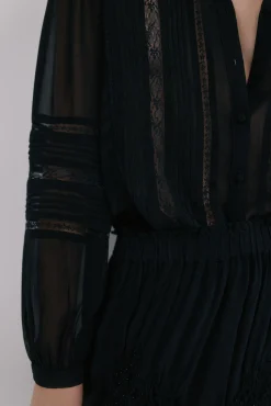 Hoss Intropia Blusas-Candice. Blusa romântica Preto