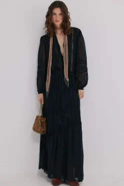 Hoss Intropia Blusas-Candice. Blusa romântica Preto