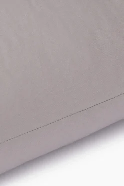 Textura Fronha-Capa almofada algodão percal. Cama 135-140 cm. cinzento