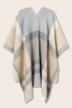 Vilanova Sobretudos-Capa Bege Xadrez estampado