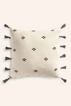 Calma House Almofadas-Capa de almofada quadrada de algodão Kobe estampado