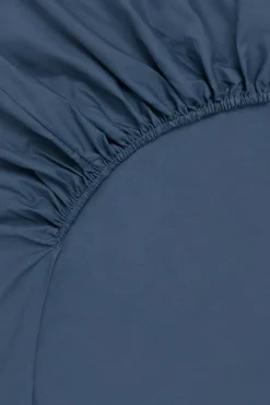 Textura Conjuntos De Roupa De Cama-Capa de baixo algodão orgânico. Cama 180-200 cm. azul