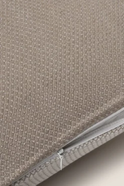 Textura Almofadas-Capa travesseiro algodão bicolorida 45 x 45 cm. bege