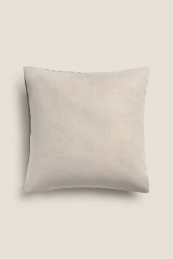 Textura Almofadas-Capa travesseiro veludo algodão 45 x 45 cm. cinzento