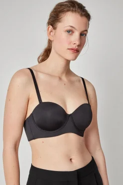 Gisela Roupa Interior-Capacidade do sutiã destacável preto