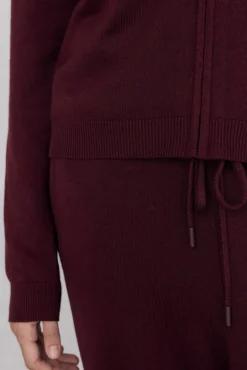 Pedro del Hierro Sobretudos|Camisolas-capuz com malha para atividades físicas Bordeaux