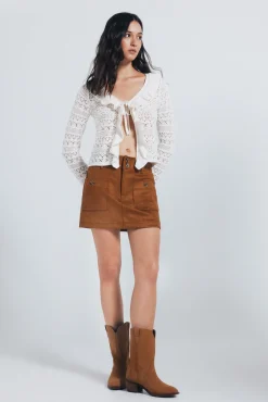 Springfield Camisolas-Cardigan com babados branco