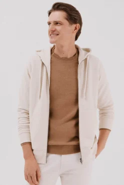 Cortefiel Camisolas-Cardigan com capuz Ecru