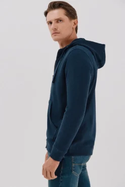 Cortefiel Camisolas-Cardigan com capuz Azul