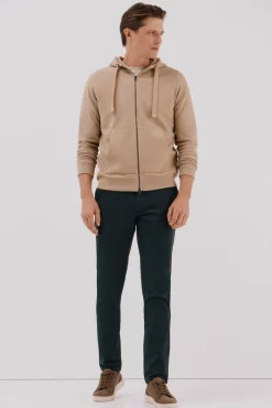 Cortefiel Camisolas-Cardigan com capuz Tostado