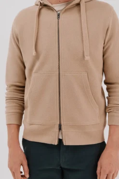 Cortefiel Camisolas-Cardigan com capuz Tostado