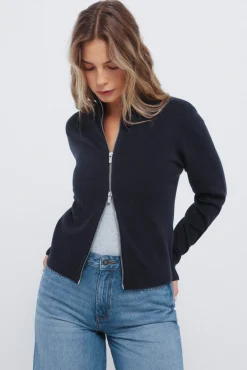 Springfield Camisolas-Cardigan com fecho-éclair azul