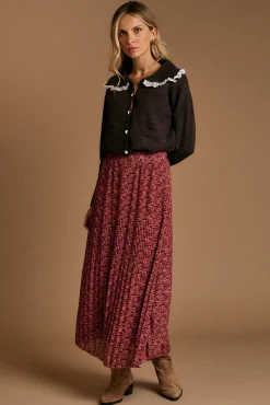 Polín Et Moi Camisolas-Cardigan com gola balinesa Castanho