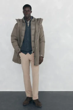 Pedro del Hierro Camisolas-Cardigan de algodão premium para o Natal com fecho de fecho-éclair Cizento