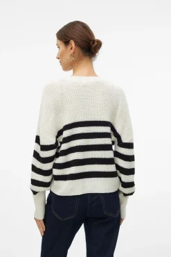 Vero Moda Camisolas-Cardigan de botões de manga comprida Branco