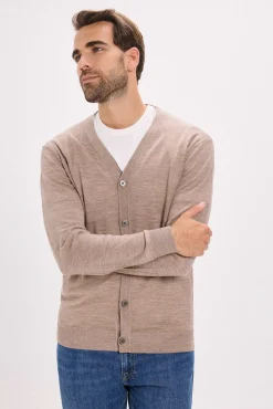 Jack & Jones Camisolas-Cardigan de corte regular Castanho