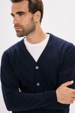Jack & Jones Camisolas-Cardigan de corte regular Azul