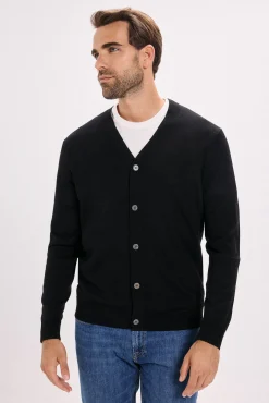 Jack & Jones Camisolas-Cardigan de corte regular Preto