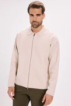 Jack & Jones Camisolas-Cardigan de fecho-éclair com malha Tostado