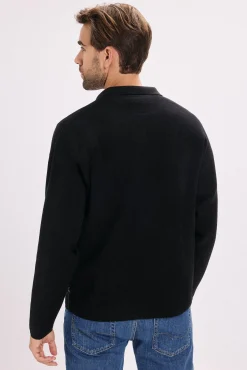 Jack & Jones Camisolas-Cardigan de fecho-éclair com malha Preto