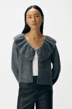 Object Camisolas-Cardigan de lã e alpaca Cinzento