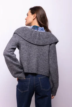 Object Camisolas-Cardigan de lã e alpaca Cinzento