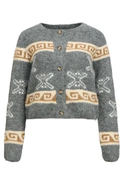 Object Camisolas-Cardigan de lã estampado Cinzento