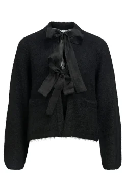 Object Camisolas-Cardigan de malha com laços Preto