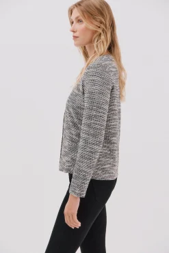 Cortefiel Camisolas-Cardigan de tweed Impress&atilde;o