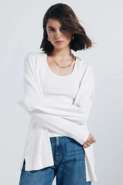 Springfield Camisolas-Cardigan leve aberto vison