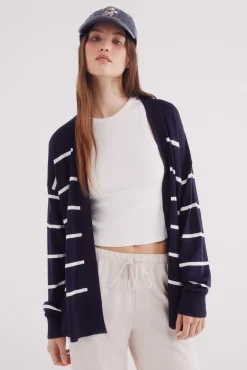 Springfield Camisolas-Cardigan leve aberto azul