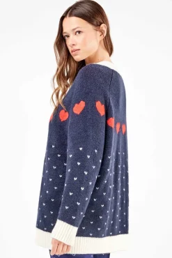 Gisela Roupões-Cardigan longo de malha branco