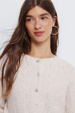 Springfield Camisolas-Cardigan Pointelle branco