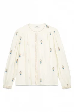 Hoss Intropia Blusas-Carina. Blusa bordada Ecru