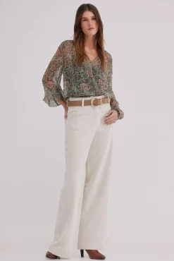 Hoss Intropia Blusas-Carolina. Blusa estampada Verde