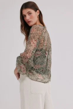 Hoss Intropia Blusas-Carolina. Blusa estampada Verde