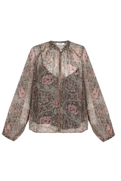 Hoss Intropia Blusas-Carolina. Blusa estampada Verde