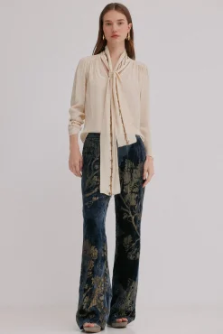 Hoss Intropia Blusas-Carrie. Blusa com laçada Ecru