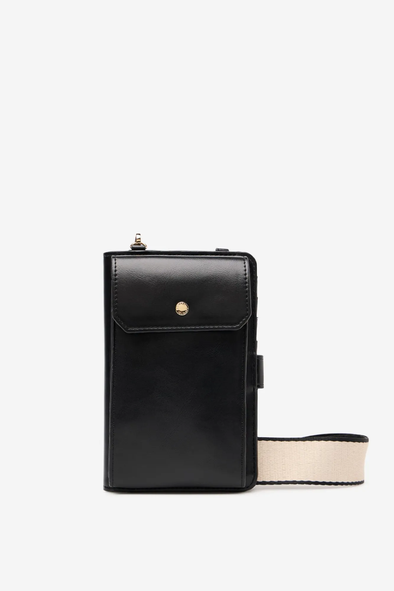 Cortefiel Malas-Carteira celular tipo carteira liso Preto