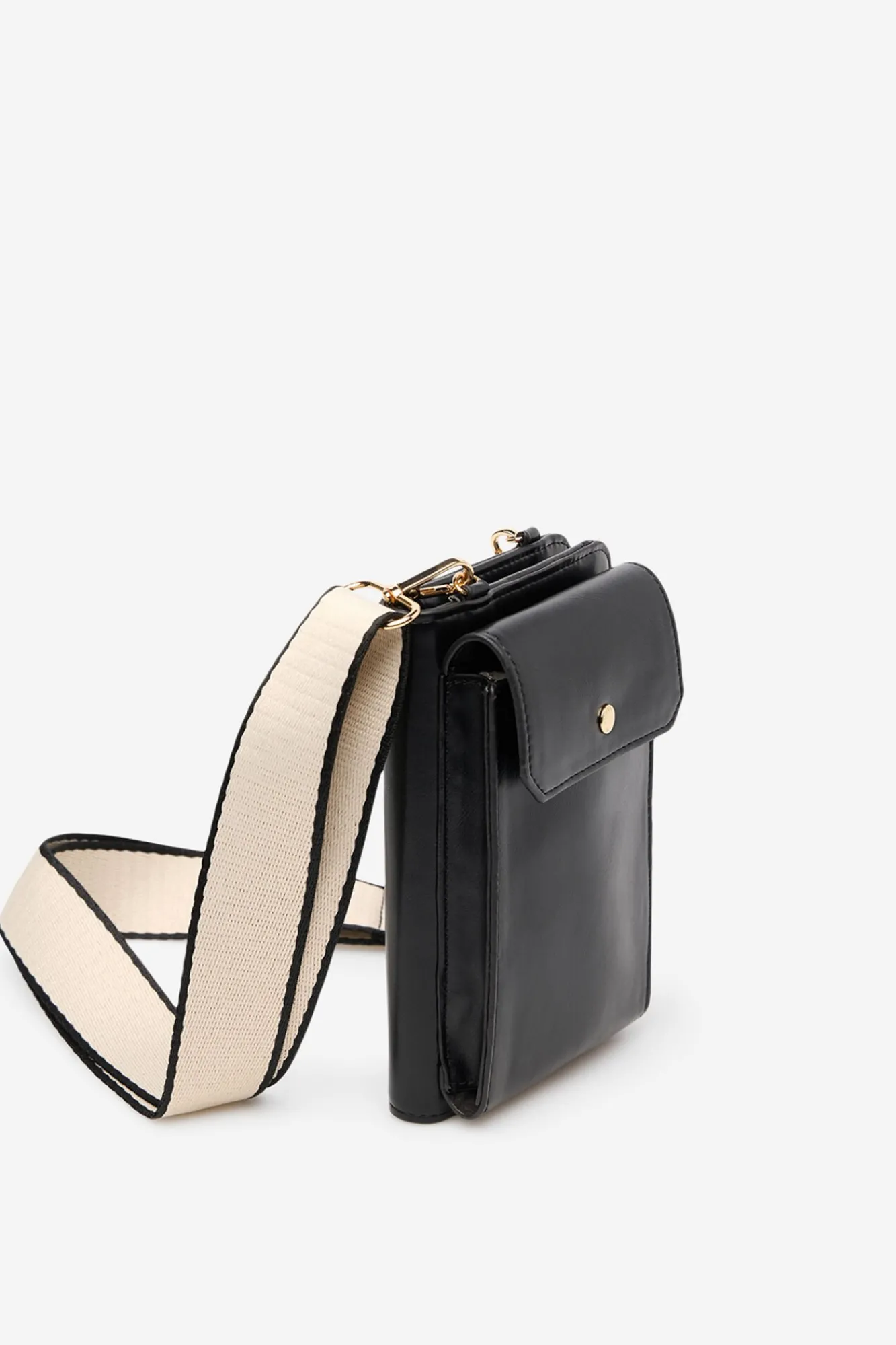 Cortefiel Malas-Carteira celular tipo carteira liso Preto