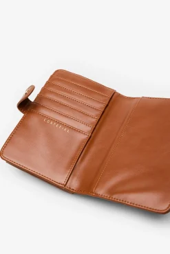 Cortefiel Malas-Carteira celular tipo carteira liso Castanho