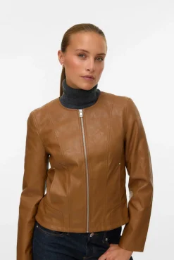 Vero Moda Sobretudos-Casaco Castanho