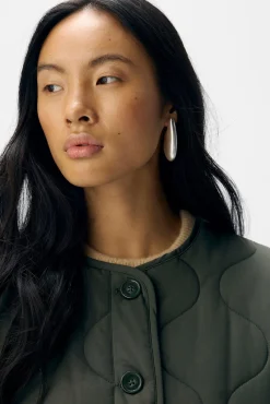 Object Sobretudos|Casacos-Casaco acolchoada Verde