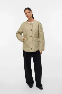 Vero Moda Sobretudos|Casacos-Casaco acolchoada Tostado